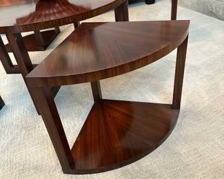 BROWNSTONE Furniture Round Coffee Table with Nesting Stools