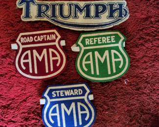 Triumph patches, arm bands