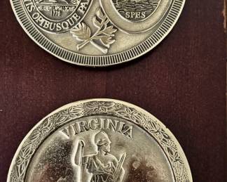 COMMONWEALTH OF VIRGINIA AND SOUTH CAROLINA BRONZE STATE SEAL