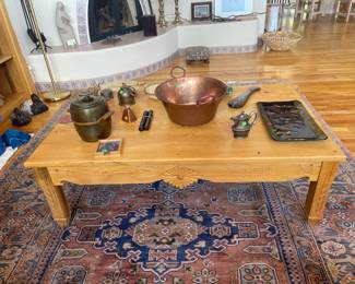 Hand carved New Mexican coffee table