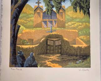 Rare Willard Clark print... plate has been destroyed