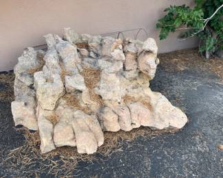 One of a number of landscape rocks