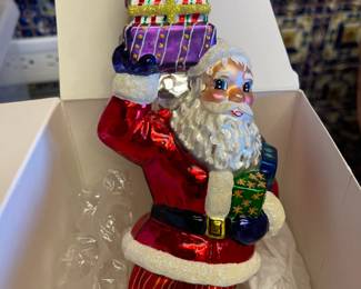 One of many Christopher Radko Christmas ornaments