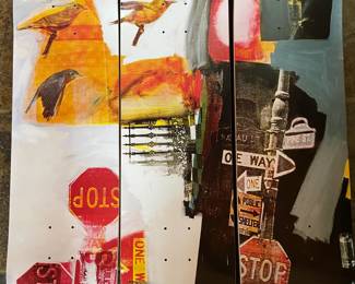 Limited edition Robert Rauschenberg Skateroom Boards - set of three