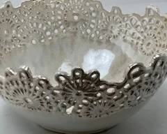 lacey ceramic bowl