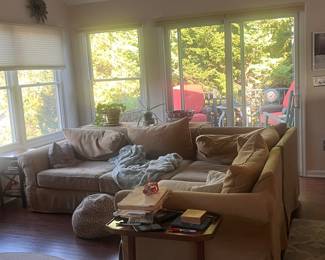 Pottery Barn sectional - very comfortable