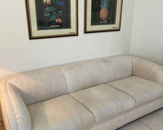3 CUSHION WHITE SOFA