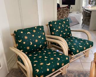 MID CENTURY MODERN BAMBOO CHAIRS
