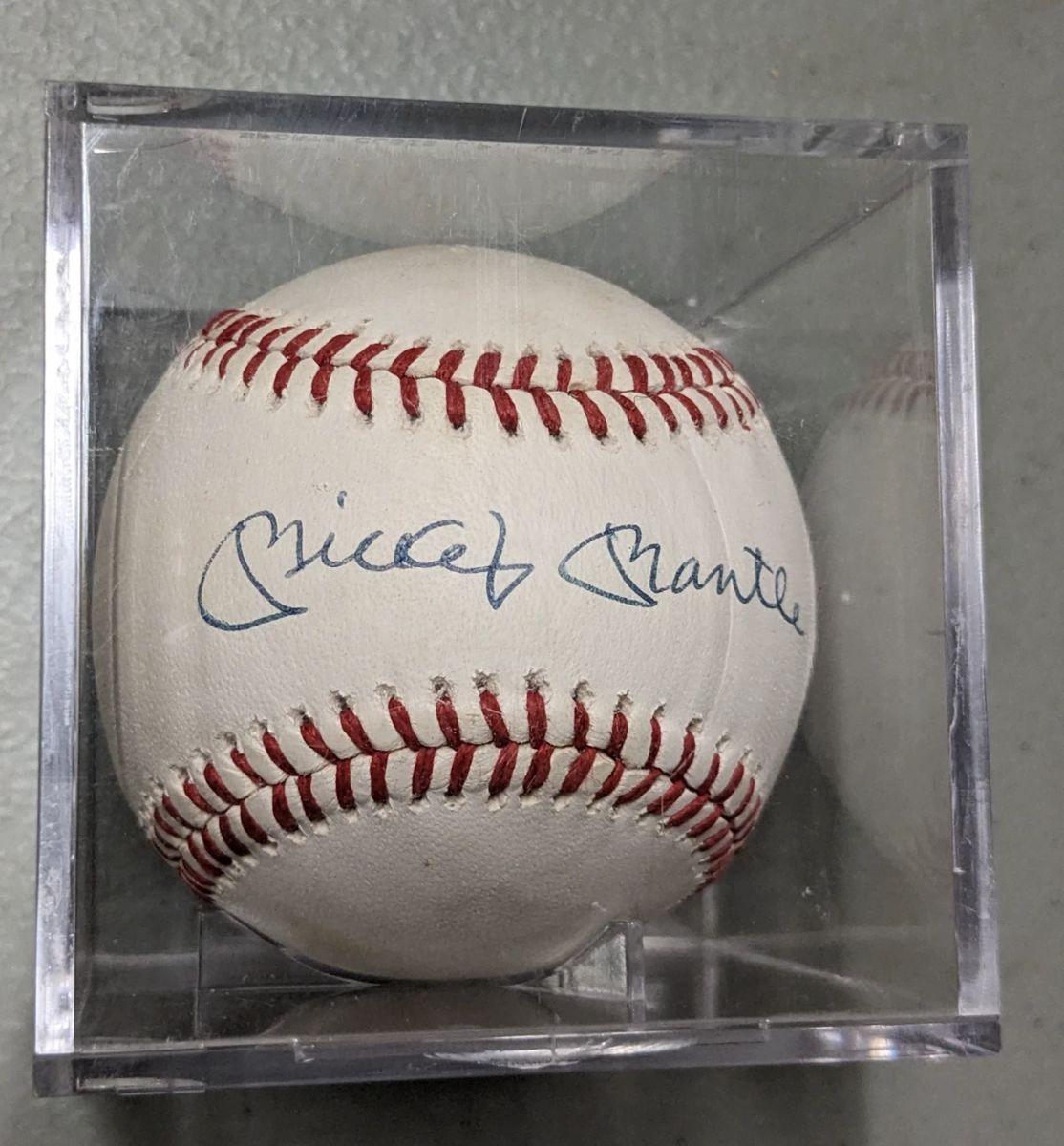 Mantle Signed Baseball