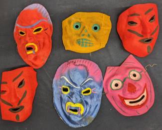 Vintage Halloween Gauze Masks