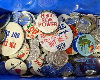 Large Bin Vintage Pins