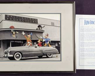 Disney Animation Framed Print with COA
