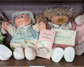Cabbage Patch Dolls with paperwork