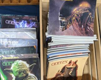 Crate of Cinefex Magazines with Star Wars / Aliens
