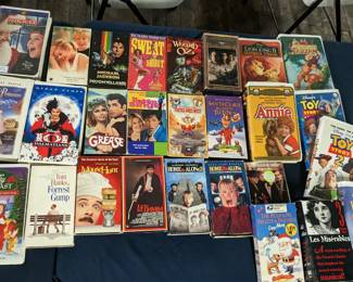 VHS Lot - Many Disney Clamshell Cases