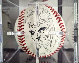 Firestorm Original Art Sketch on Baseball Pat Broderick