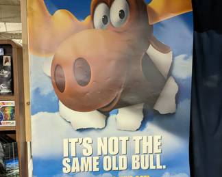 Large Bullwinkle Movie Theater Vinyl Banner