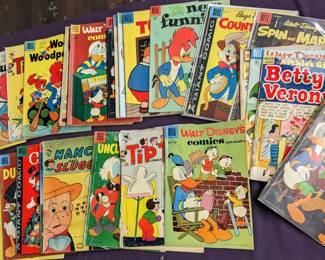 Vintage Dell / Disney Comic book lot