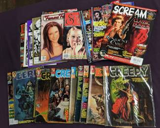Horror Magazine Lot with Eerie and Creepy