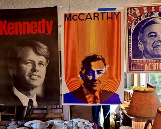 Large assortment of vintage campaign posters...1968