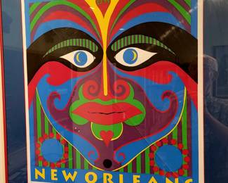 Signed/ numbered Mardi Gras poster