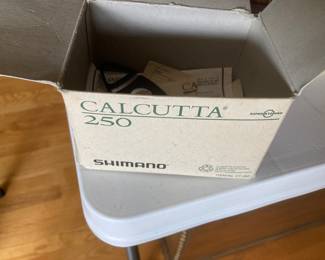 Box for unused Shimano reel.