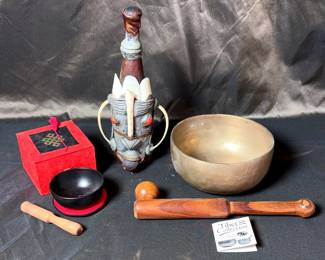 Singing Bowls A Character Bottle or Small Jug