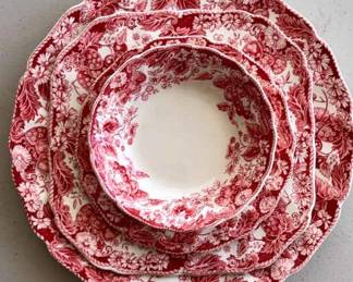 VTG Johnson Brothers Strawberry Fair Dishes 