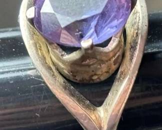 Sterling Sapphire Cocktail Ring