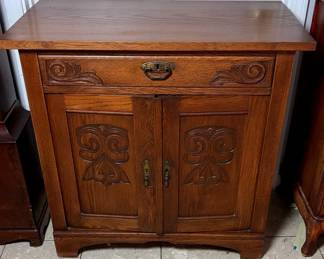Wood Art Nouveau Side Table 