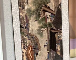 Chinese Hand Embroidered Artwork Scroll