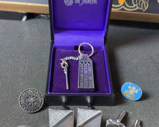 AngloSaxon Sundial Reproduction, Swank Cuff Links  More