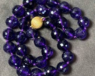 Amethyst Bead Strand