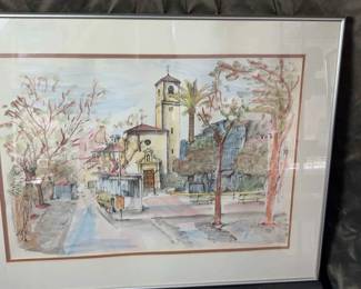Artist Signed Spanish Lithograph
