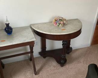 Marble top tables