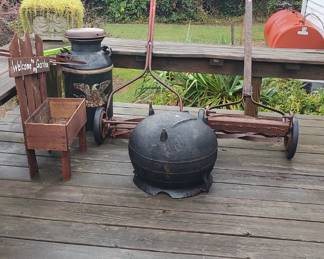 Old lawn mowers