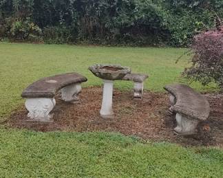 Outdoor cement items 