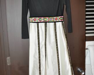 Gorgeous Vintage 1960’s Maxi Dress by Kent Originals with Amazing Detail Workmanship, Size 10