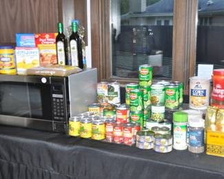 Another Terrific Microwave (Panasonic Model: NN-Sa651S) and a Selection of Essential Grocery Items  