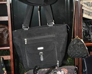 Great Microfiber Purses Available as well as a Black Felt Hat with Ribbon Trim!