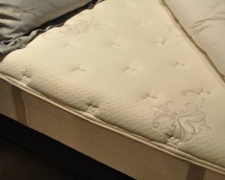 Sealy King Size Mattress with a Pair of Low Profile Twin Box Springs