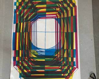 RARE!!! Dieter Roth, (Swiss 1930-1998) “Alpha” Portfolio Complete with all Four Pencil Signed and Numbered Planographic Prints 31/50. 1972 