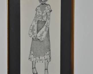 Another Signed C. Rouff Sweet Print, 11.5” x 20.5”