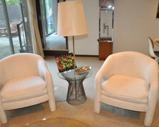 Wonderful Sitting Area Including Weiman Furniture Co. Chairs and a Fantastic Mid Century Warren Platner for Knoll Floor Table Lamp!