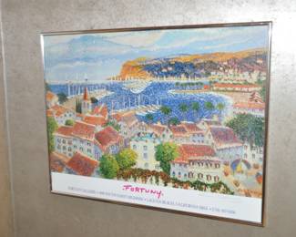 An Exhibition Poster, Artist Pencil Signed, Lucia Fortuny  (Italian-French, b. 1937) 24” x 18”