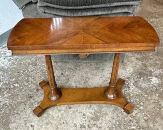 Elegant Petite Wooden Rectangular Side Table, 10"W x 26"D x 9"H