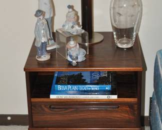 Wonderful Matching HJN Mobler Furniture by Nils Jonsson Walnut One Drawer End Table and Great Home Decor.