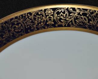 Up Close View of the Gorgeous Cobalt Blue and Gold Rim!