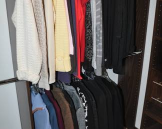 Fantastic Selection of Women’s Clothing Including Sweaters and Cardigans by Lafayette, Eileen Fisher and Chico’s and More. Sizes include Small through Large.