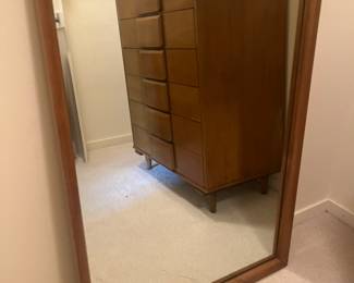 Matching Maple Wall Mirror, 20" x 42"